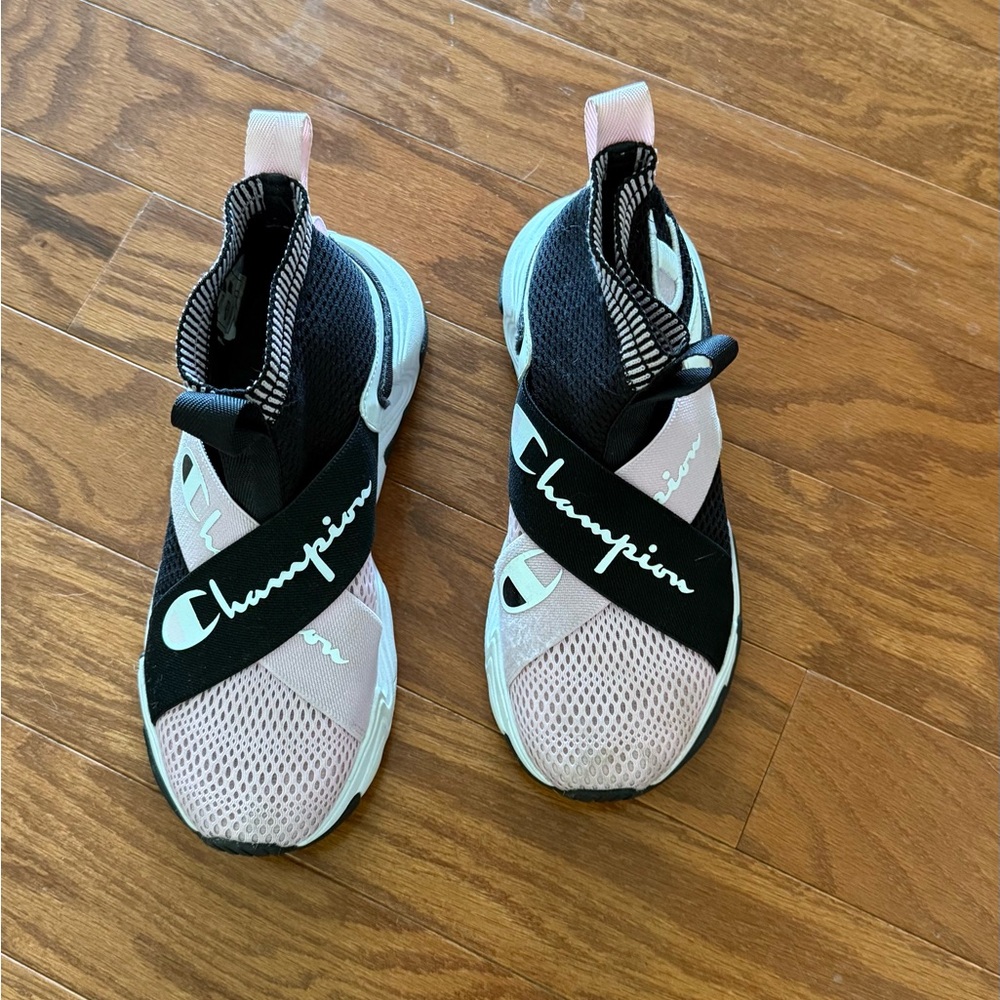 Champion Black and White Knit Sneakers